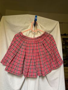 SSS Plaid Pleated Mini Skirt
