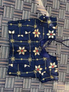 Designer Navy Blue Ethnic Skirt with blaus