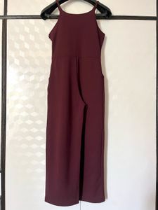 Chic Maroon Jumpsuit