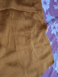 New Mustard Solid Saree