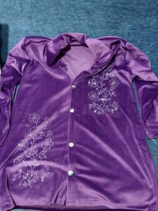 Velvet Co -Ords Set For Women