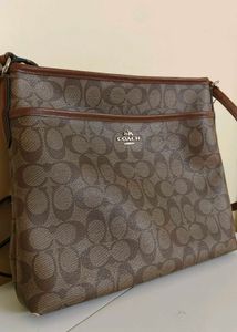 Coach Signature Brown Crossbody Bag