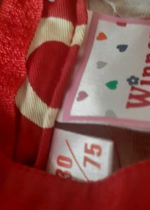 Red cotton summer dress/ frock for girls