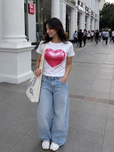 White Heart Graphic Tee