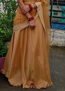 Elegant creme Silk dress
