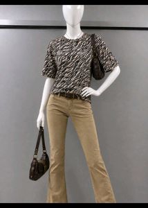 Stylish Zebra Print Top