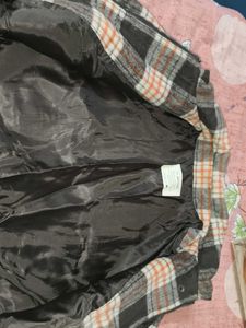 Cozy Plaid zipper winter jacket