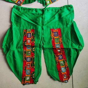 Green Ethnic Mirror Work boys Set