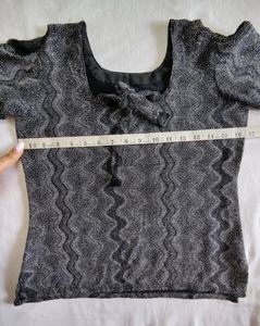 Party Wear Black Top