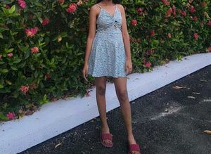 Floral Print Mini Dress