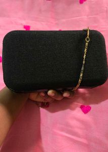 Sparkling Black Evening Clutch Bag
