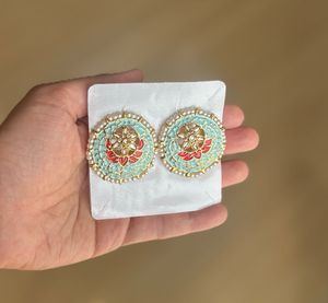 Exquisite Designer Round Earrings