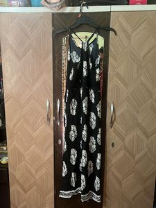 Bohemian Black &amp; White Maxi Dress