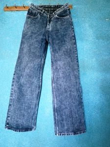 Wide Leg Dark Grey Jeans