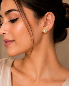 Gold Plated Stud Earrings