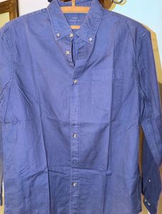 Men's Blue Button-Down Shirt