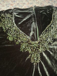 velvet kurti