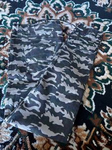 Camo Print Casual Pants