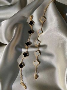 Clover Charm Bracelet set of 2