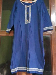 Elegant Blue Kurta with Patiala Pants and Dupatta