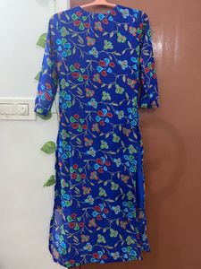 Beautiful Blue Embroidered Kurta