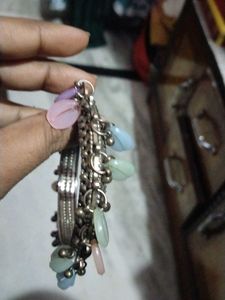Boho Beaded Bangle Bracelet