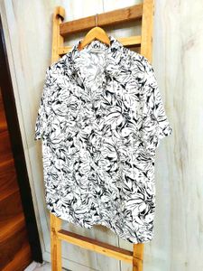 Floral Print Cotton Shirt Size-42-44