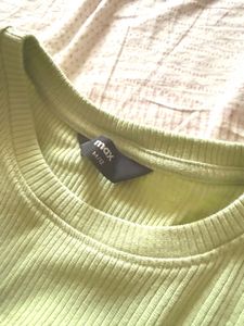 Cute Green Cut-Out Top