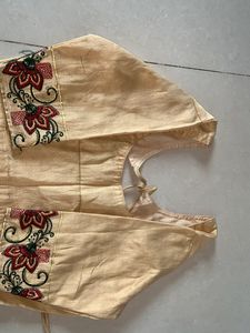 Embroidered Gold Blouse