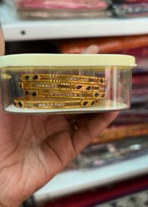 Elegant City Gold Bangles ✨