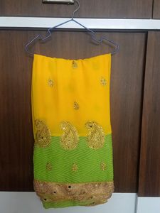 Wedding Saree with Heavy Embroidery