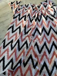 Chevron Print Cotton Kurta