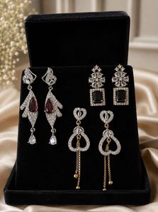 American daimond Earrings Set of 3