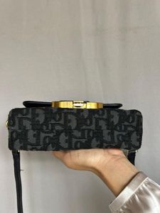 Christian Dior Black Leather Canvas Montaigne
