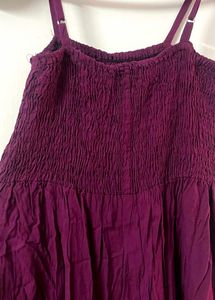 maroon Pink Maxi Dress