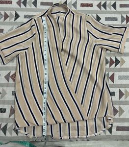 Striped Wrap Top😍