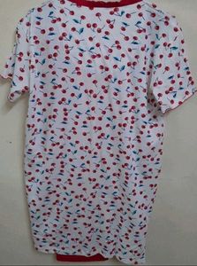 Cherry Print Night Suit
