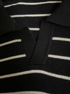 Men's Striped Polo Knit T-shirt