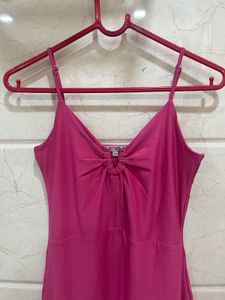 Pink bodycon Midi Dress