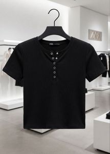 chest 28 with Stretchable Zara Black Henley Top