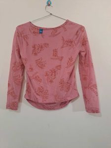 Cute Green Clover Print Top