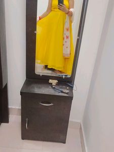 Yellow Color Anarkali Suit With Dupatta . One Time