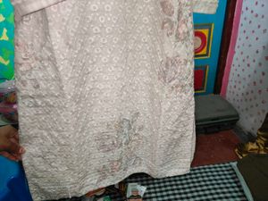 Elegant Floral Print Kurta