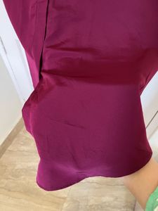 Elegant Burgundy Long Sleeve Tunic