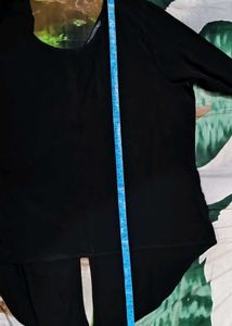 Chic Black Bell Sleeve Top