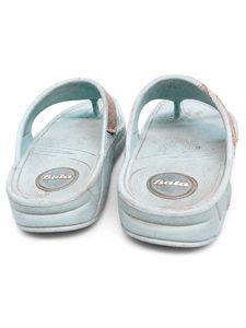 Bata Light Blue Flat Flip Flop Thongs For Women