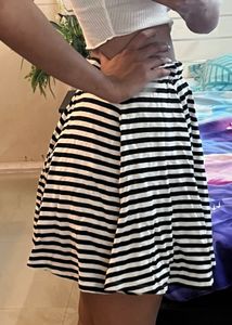FREE SHIPPING!! - Striped Skater Skirt