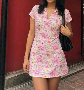 Barbie Floral Print Mini Dress