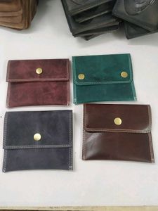 Handcrafted Leather Snap Wallet
