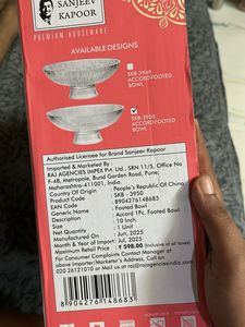 Sanjeev Kapoor Accord Footed Bowl